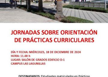 Jornadas sobre orientación de prácticas curriculares