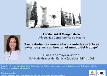 Conferencia de Lucila Finkel Morgenstern