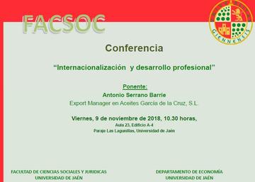 Conferencia "Internacionalización y desarrollo profesional"