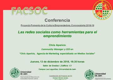 Conferencia: Las redes sociales como herramientas para el emprendimiento