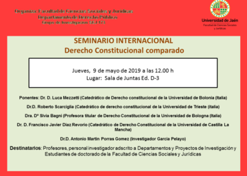 Seminario Internacional: Derecho Constitucional comparado