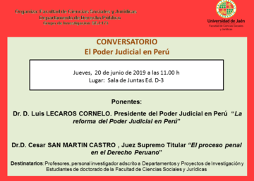 CONVERSATORIO: El Poder Judicial en Perú