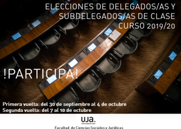 Elecciones de Delegados/as y Subdelegados/as de clase Curso 2019/20