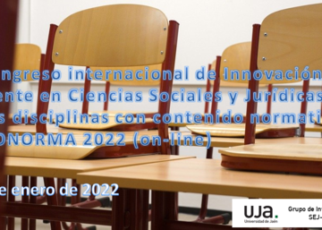 II Congreso internacional de Innovación Docente en Ciencias Sociales y Jurídicas y otras disciplinas con contenido normativo INNONORMA 2022 (on-line)