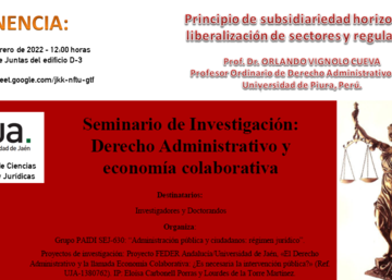 Seminario de Investigación Derecho Administrativo y economía colaborativa