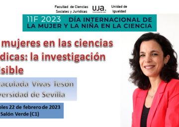 Conferencia "Las mujeres en las ciencias jurídicas: la investigación invisible"
