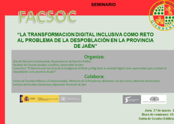 Seminario "La transformación digital inclusiva como reto al problema de la despoblación en la provincia de Jaén"