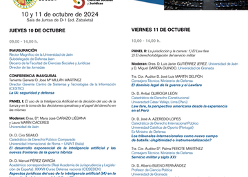 XII JORNADAS INTERNACIONALES SOBRE SEGURIDAD Y DEFENSA